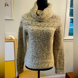Beige cowl neck sweater